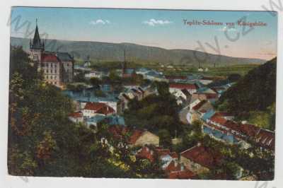  - Teplice (Teplitz), částečný záběr města, kolorovaná
