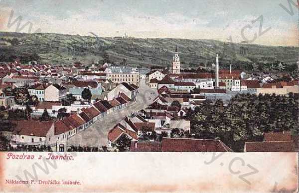  - Ivančice, Brno venkov, Brünn, kolorovaná, celkový pohled