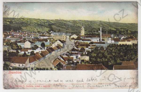  - Ivančice (Brno - venkov), částečný záběr města, kolorovaná, DA
