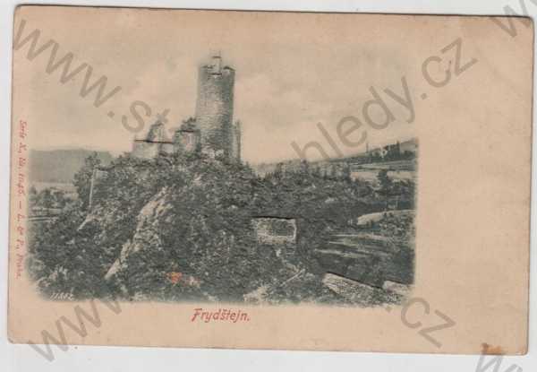  - Frydštejn (Jablonec nad Nisou), hrad, zřícenina, plastická karta, DA