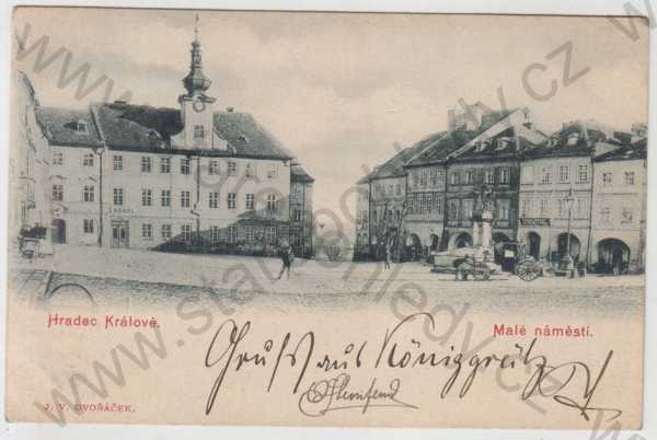  - Hradec Králové, náměstí, kočár, DA