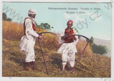  - Etnografie, Bosna, Mohameddanische Schnitter