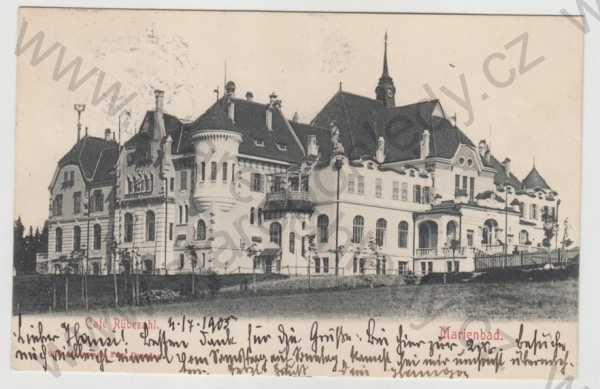  - Mariánské lázně (Marienbad) - Cheb, kavárna, DA