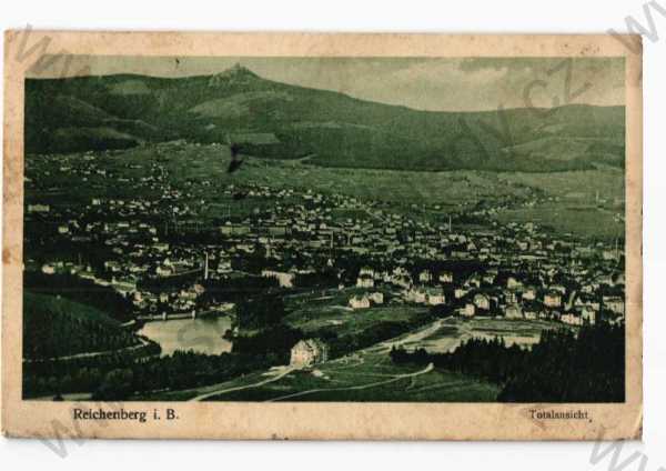  - Liberec, celkový pohled, tónovaná zelená