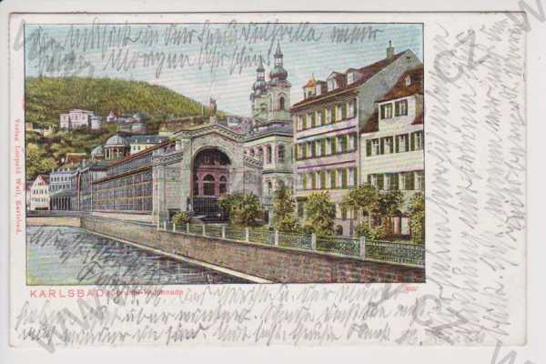  - Karlovy Vary - Vřídelní kolonáda, kolorovaná
