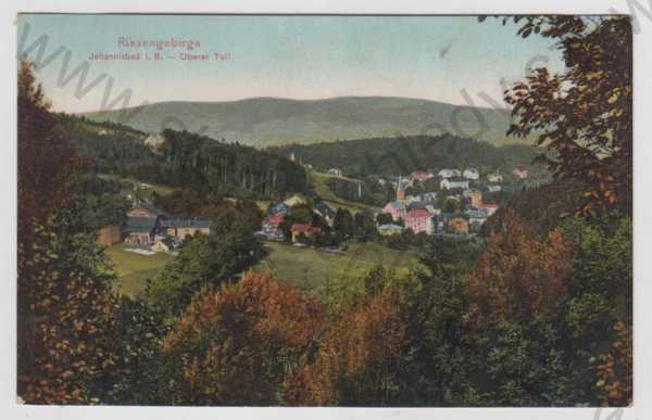  - Jánské Lázně (Johannisbad) - Trutnov, celkový pohled, Krkonoše, kolorovaná