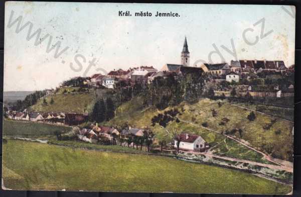  - Královské město Jemnice (Třebíč),  barevná, celkový pohled