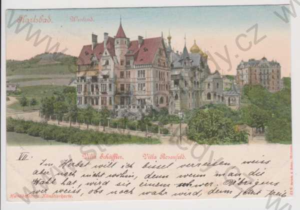 - Karlovy Vary - Westend - vila Schäffer, vili Rosenfeld, kolorovaná, DA
