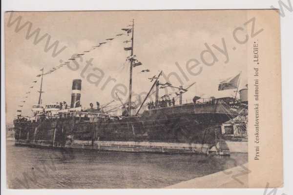  - Vojenství - první československá námořní loď Legie
