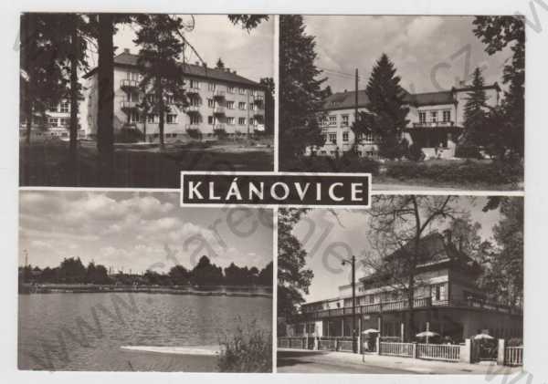  - Klánovice (Praha 9), více záběrů, sídliště, škola, koupaliště, hotel