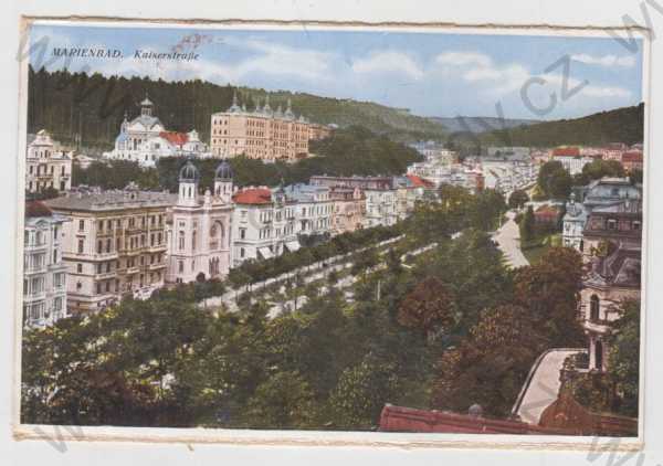  - Mariánské lázně (Marienbad) - Cheb, částečný záběr města, kolorovaná