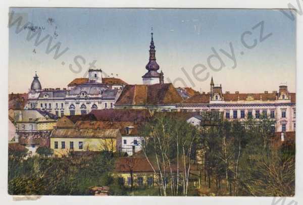  - Přerov (Prerau), částečný záběr města, kolorovaná