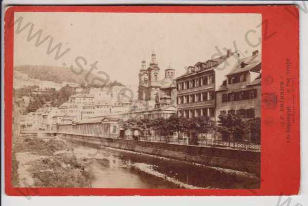  - Karlovy Vary - Vřídelní kolonáda, nalepeno na kartě, velký formát