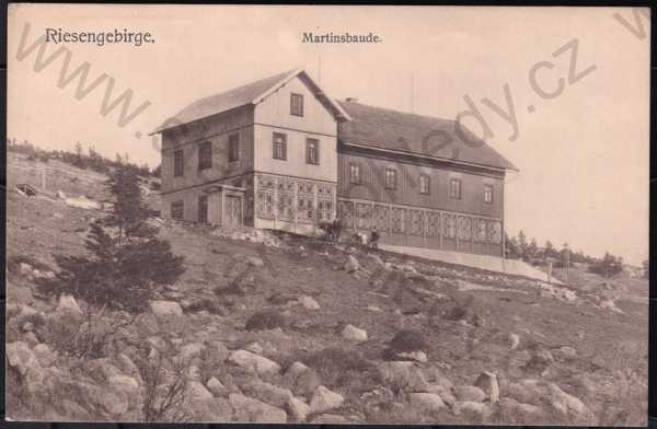  - Krkonoše (Riesengebirge), Martinova bouda (Martinsbaude), Trutnov, celkový pohled