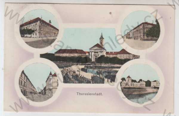  - Terezín (Theresienstadt) - Litoměřice, více záběrů, kolorovaná