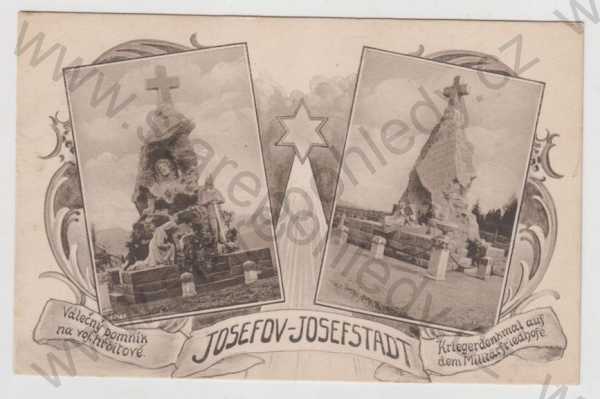  - Josefov (Josefstadt) - Náchod, více záběrů, pomník, hřbitov, vojenství, koláž