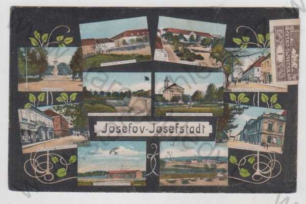  - Josefov (Josefstadt) - Náchod, více záběrů, kolorovaná, koláž