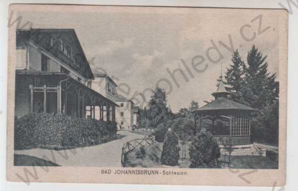  - Jánské koupele (Bad Johannisbrunn) - Opava, altán, pohled ulicí