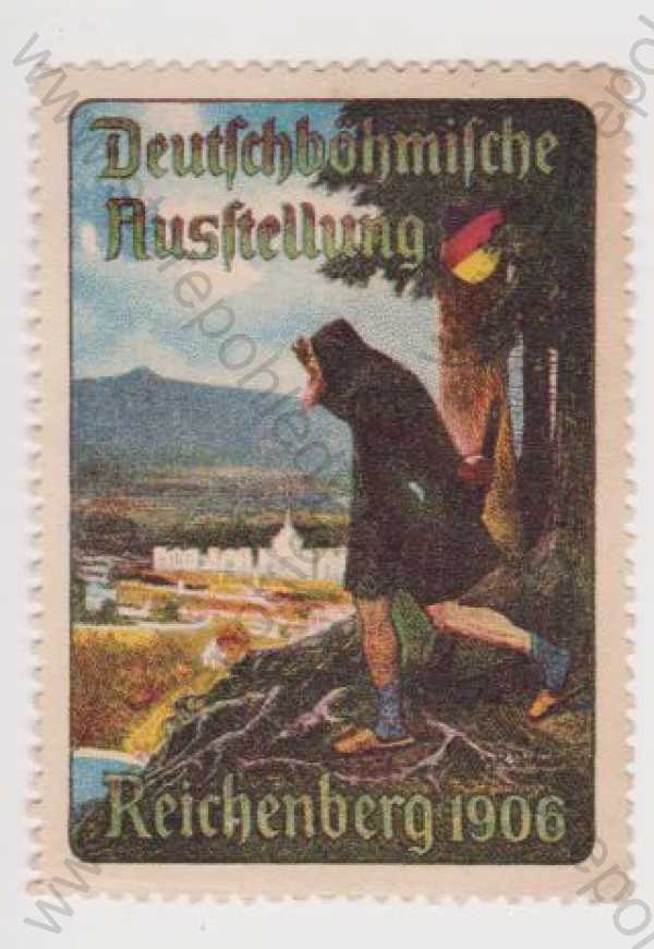  - Liberec - výstava 1906 - reklamní známka