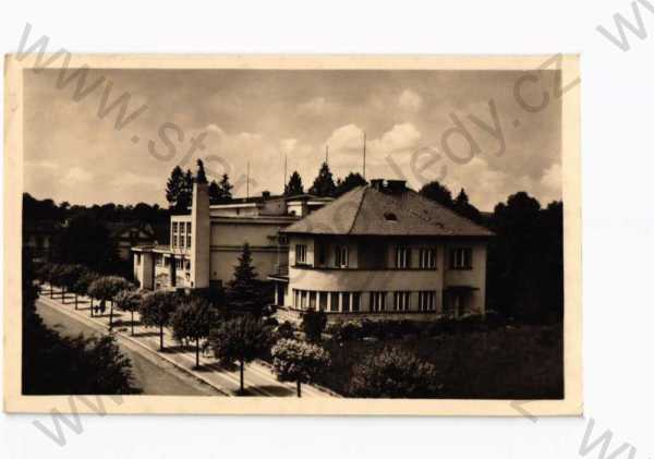  - Lázně Bělohrad, Jičín, pohled ulicí, ORBIS
