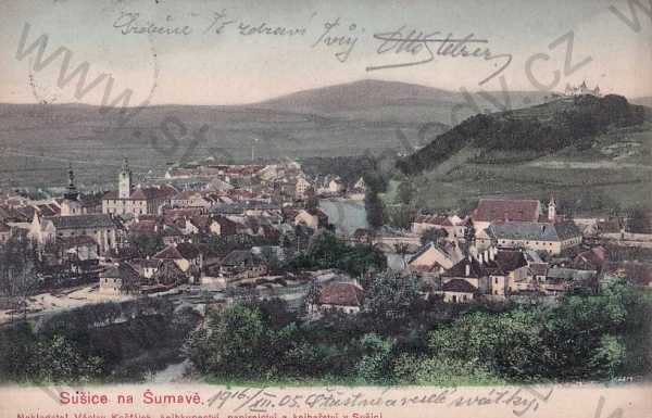  - Sušice (Klatovy), celkový pohled, barevná