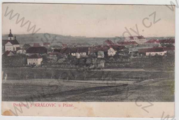  - Královice u Plzně (Plzeň - sever), celkový pohled, kolorovaná