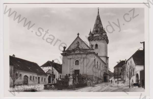  - Pavlov - náměstí, kostel, nacistická výzdoba