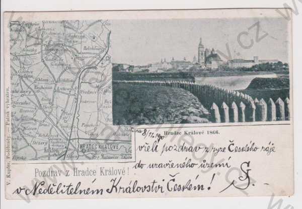 - Hradec Králové - celkový pohled, mapa, koláž, DA