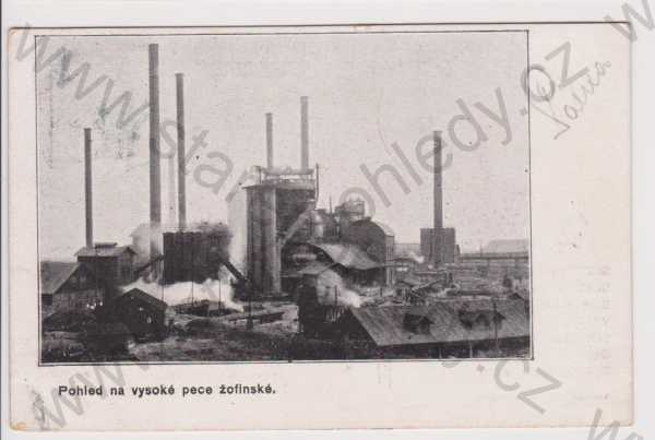  - Ostrava - vysoké pece žofinské, slet Sokol 1902, DA