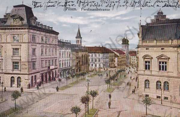  - Plzeň Pilsen ulice barevná