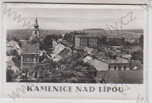  - Kamenice nad Lípou (Pelhřimov), částečný záběr města, leporelo, Fototypia-Vyškov