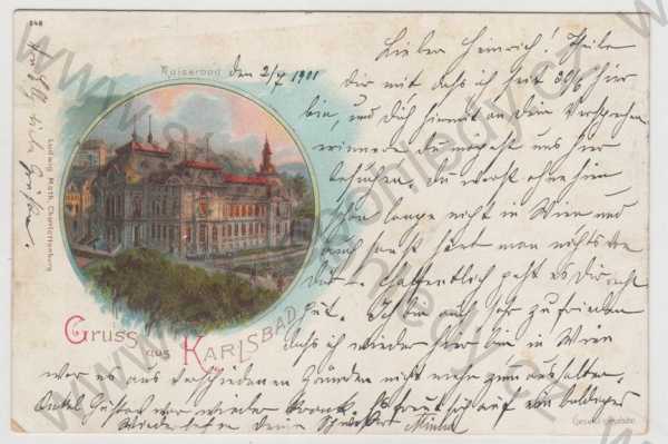  - Karlovy Vary (Karlsbad), Kaiserbad, kolorovaná, DA