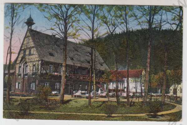  - Březová (Pirkenhammer) - Karlovy Vary, restaurace, kavárna, kolorovaná