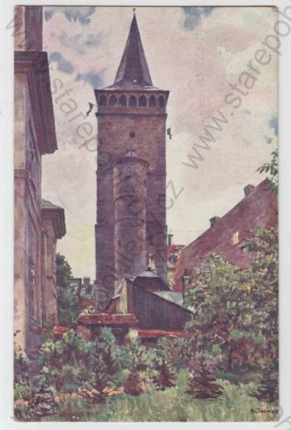  - Jičín, Věžová brána, kolorovaná
