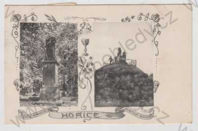  - Hořice (Jičín), Jan Žižka, pomník, více záběrů, koláž
