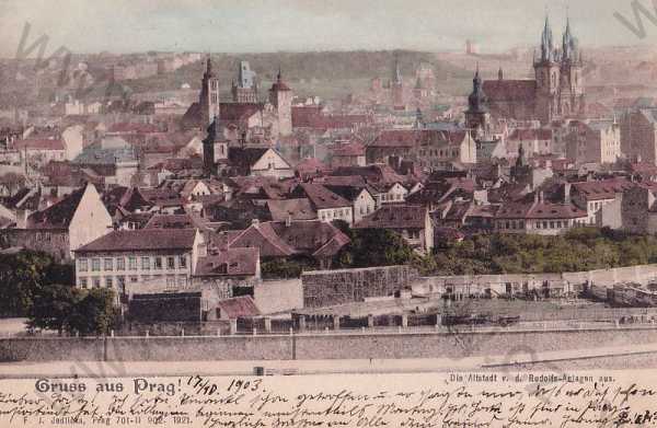  - Praha 1 Panorama Staré Město barevná, DA, zbořeno