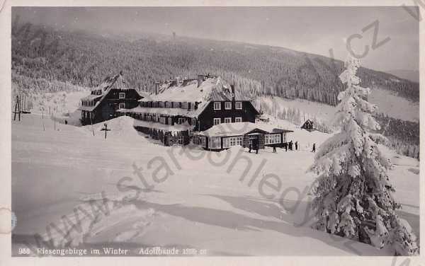  - Adolfova bouda Trutnov Krkonoše Riesengebirge, celkový pohled