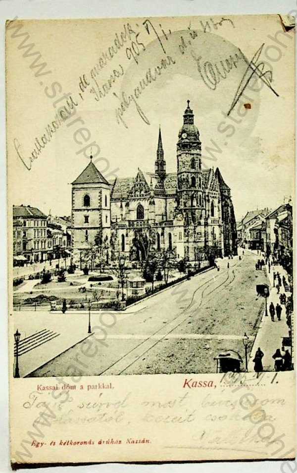  - Slovensko, Košice (Kassa), pohled ulicí, dóm, kostel, DA
