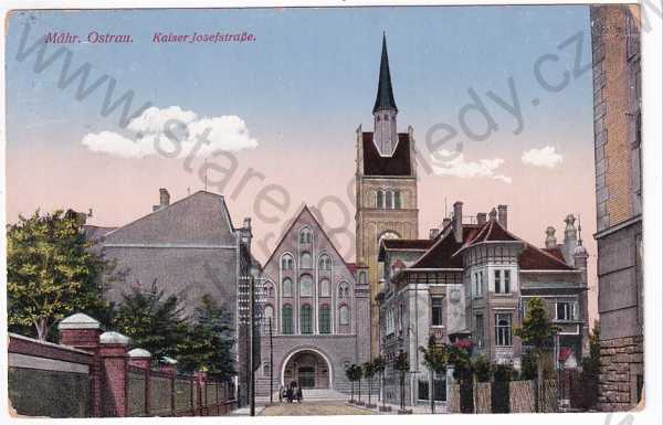  - Ostrava - ulice císaře Josefa, kolorovaná