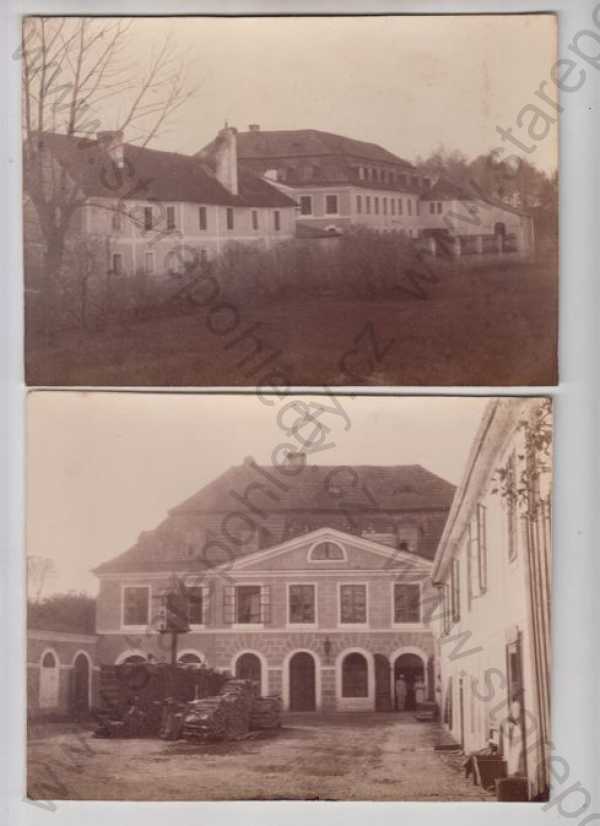  - 2x Jindřichův Hradec (Neuhaus), část města, není pohlednice, velký formát