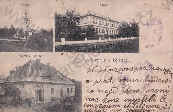  - Bystrc Brno Brünn škola hostinec kostel