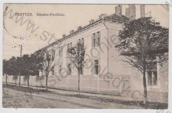  - Slovensko, Piešťany (Pöstyén), Sándor-Pavillon, pohled ulicí