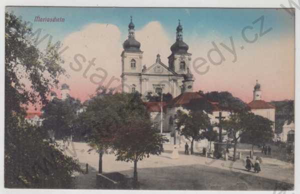  - Bohosudov (Mariaschein) - Teplice, kostel, kolorovaná