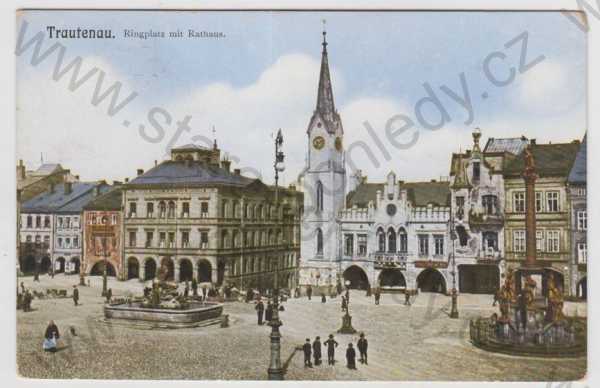  - Trutnov (Trautenau), náměstí, kolorovaná