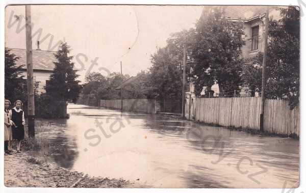  - Litovel - povodeň - zatopená ulice