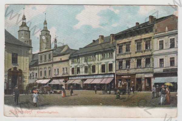  - Krnov (Jägerndorf) - Bruntál, náměstí, kolorovaná, DA