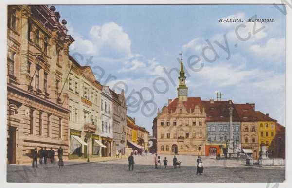 - Česká Lípa (Leipa), náměstí, kolorovaná