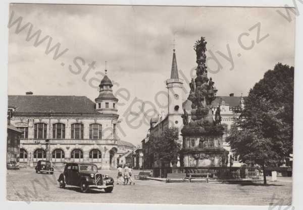  - Zákupy (Česká Lípa), náměstí, automobil