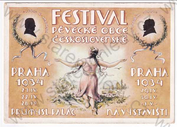  - Umělecké - festival pěvecké obce československé 1934, Eisenreich, velký formát