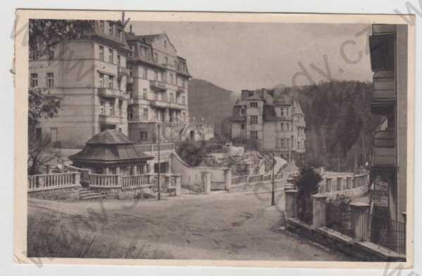  - Karlovy Vary, pohled ulicí, Křižíkova ulice